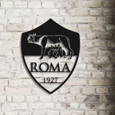 AS Roma Crest Wall Art - Timeless Football Club Decor for Romanistas
